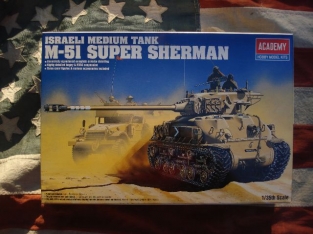 Academy 1373 ''IDF'' M-51 SUPER SHERMAN Israeli Medium Tank